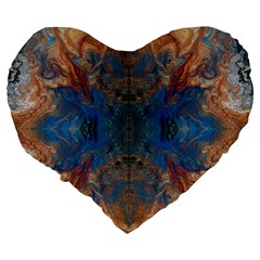 Pour Repeats Large 19  Premium Heart Shape Cushions from ArtsNow.com Back