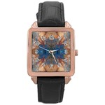 Pour Repeats Rose Gold Leather Watch 