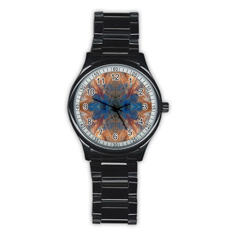 Pour Repeats Stainless Steel Round Watch from ArtsNow.com Front