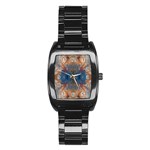 Pour Repeats Stainless Steel Barrel Watch