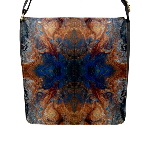 Pour Repeats Flap Closure Messenger Bag (L) from ArtsNow.com Front