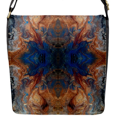 Pour Repeats Flap Closure Messenger Bag (S) from ArtsNow.com Front