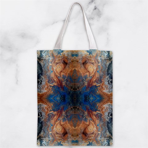 Pour Repeats Zipper Classic Tote Bag from ArtsNow.com Front