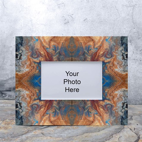 Pour Repeats White Tabletop Photo Frame 4 x6  from ArtsNow.com Front