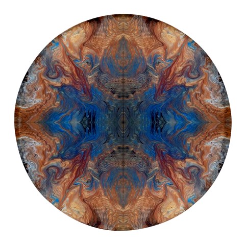 Pour Repeats Round Glass Fridge Magnet (4 pack) from ArtsNow.com Front