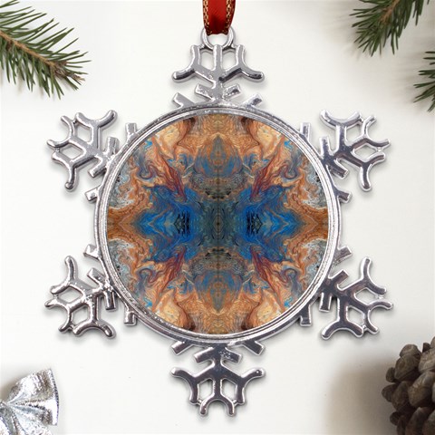 Pour Repeats Metal Large Snowflake Ornament from ArtsNow.com Front