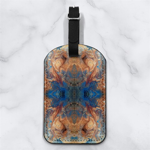 Pour Repeats Nappa Leather Luggage Tag Rectangle from ArtsNow.com Front