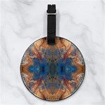 Pour Repeats Nappa Leather Luggage Tag Round