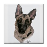 German Shepherd 2 Tile Coaster