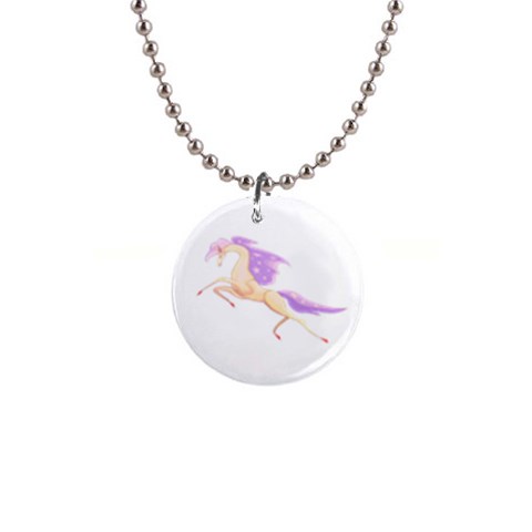 horse76 1  Button Necklace from ArtsNow.com Front
