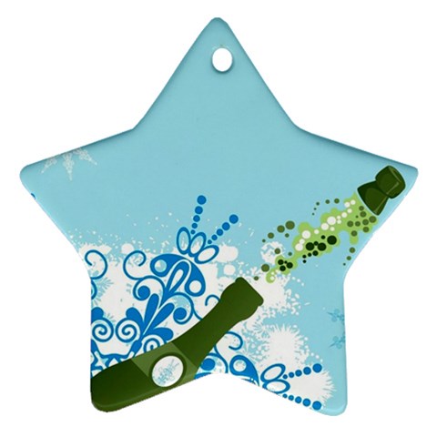 champagne Ornament (Star) from ArtsNow.com Front
