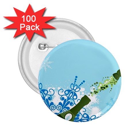 champagne 2.25  Button (100 pack) from ArtsNow.com Front