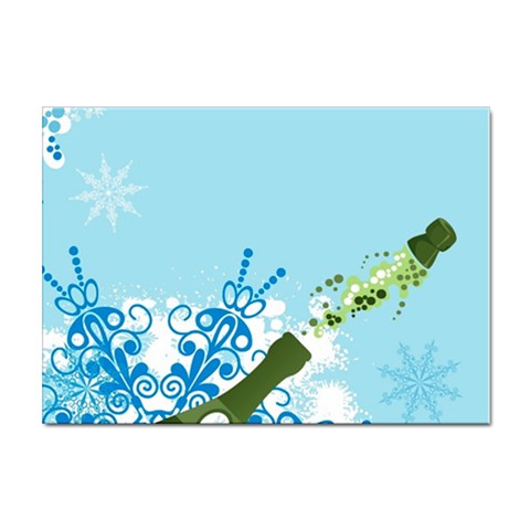 champagne Sticker A4 (100 pack) from ArtsNow.com Front