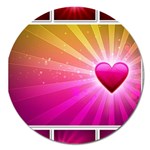 hearts-backgrounds Magnet 5  (Round)