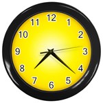 Warm Background Wall Clock (Black)