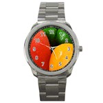 Three Colors Sport Metal Watch