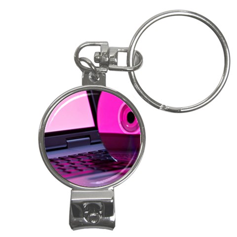 Technology in style Nail Clippers Key Chain from ArtsNow.com Front
