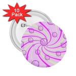 Swirls And Bubbles 2.25  Button (10 pack)