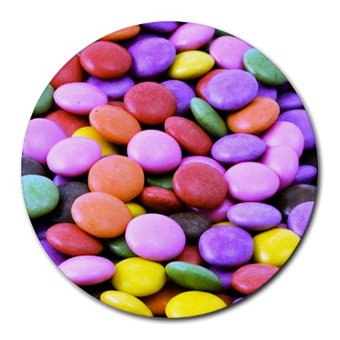 Sweet bonbons Round Mousepad from ArtsNow.com Front