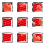 Red hearts Mega Link Italian Charm (9 pack)