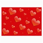 Red hearts Glasses Cloth (Large)