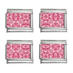 Pink and white background 9mm Italian Charm (4 pack)