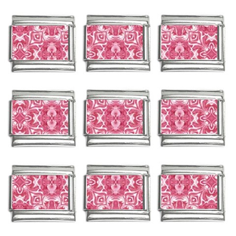 Pink and white background 9mm Italian Charm (9 pack) from ArtsNow.com Front