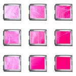 Pink Feather Mega Link Italian Charm (9 pack)