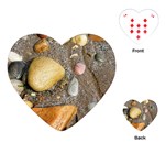 Pebbles on the beach Playing Cards (Heart)