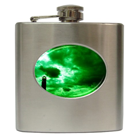 Night Vision Hip Flask (6 oz) from ArtsNow.com Front