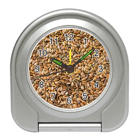 Linen Seeds Travel Alarm Clock from ArtsNow.com Front