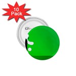 Green silhouette 1.75  Button (10 pack) 