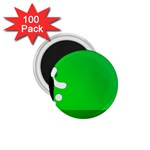 Green silhouette 1.75  Magnet (100 pack) 