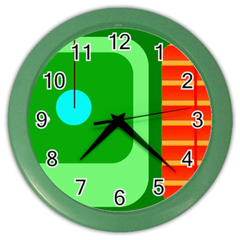 Golfers Dream Color Wall Clock from ArtsNow.com Front