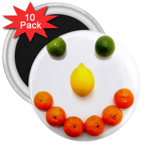 Fruit smile 3  Magnet (10 pack) from ArtsNow.com Front