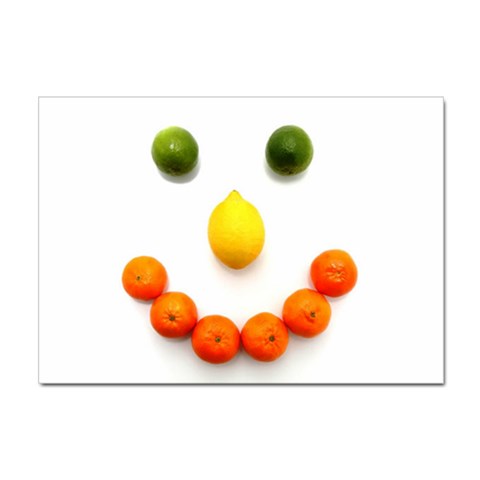 Fruit smile Sticker A4 (10 pack) from ArtsNow.com Front