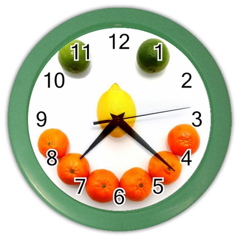 Fruit smile Color Wall Clock from ArtsNow.com Front