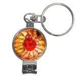 Glass Art Nail Clippers Key Chain