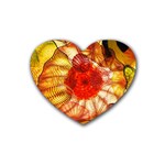 Glass Art Heart Coaster (4 pack)