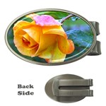 Orange Rose   Money Clip (Oval)