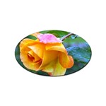 Orange Rose   Sticker (Oval)