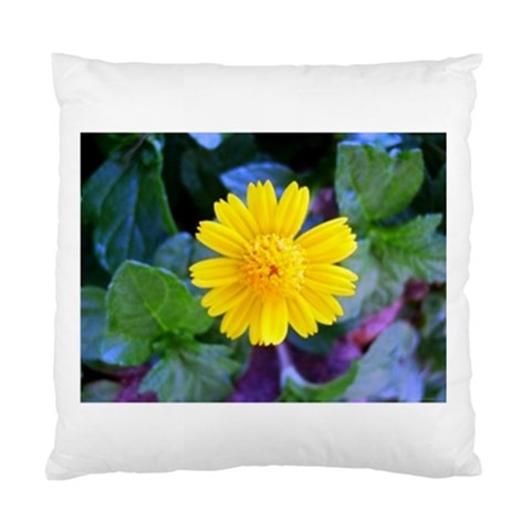 A Yellow Flower  Cushion Case (One Side) from ArtsNow.com Front