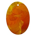 Yellow Flower Front  Ornament (Oval)