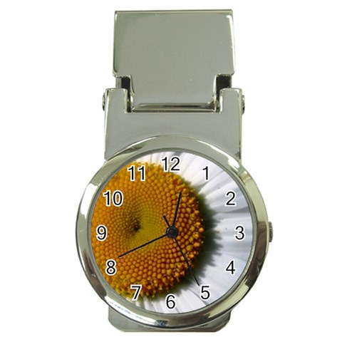 Yellow Daisy Detail  Money Clip Watch from ArtsNow.com Front