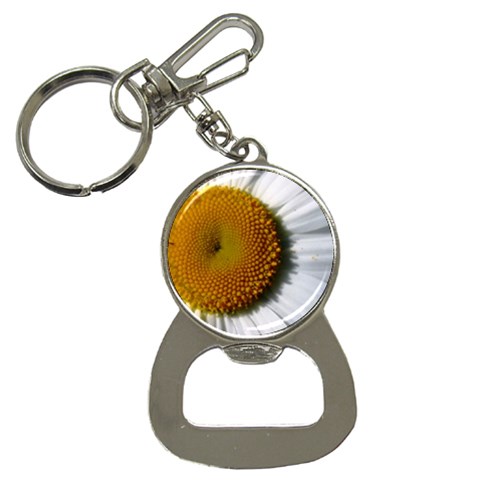 Yellow Daisy Detail  Bottle Opener Key Chain from ArtsNow.com Front