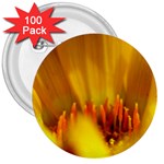 Yellow Color Flower   3  Button (100 pack)