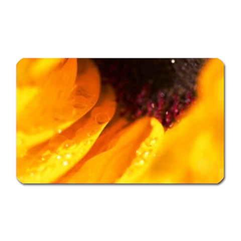 Wet Yellow Flowers 3  Magnet (Rectangular) from ArtsNow.com Front