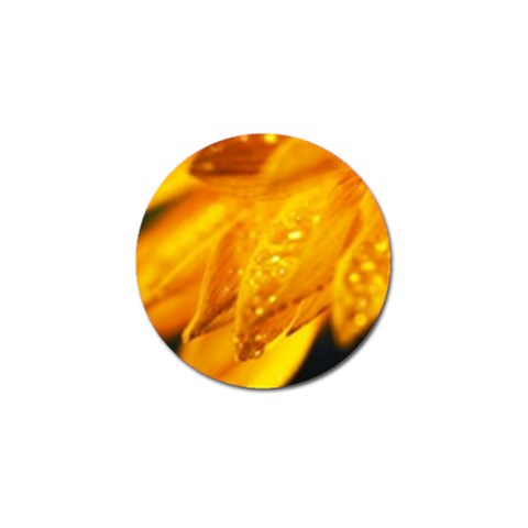 Wet Yellow Flowers 1   Golf Ball Marker (10 pack) from ArtsNow.com Front