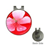 Water and Pink Flower  Golf Ball Marker Hat Clip