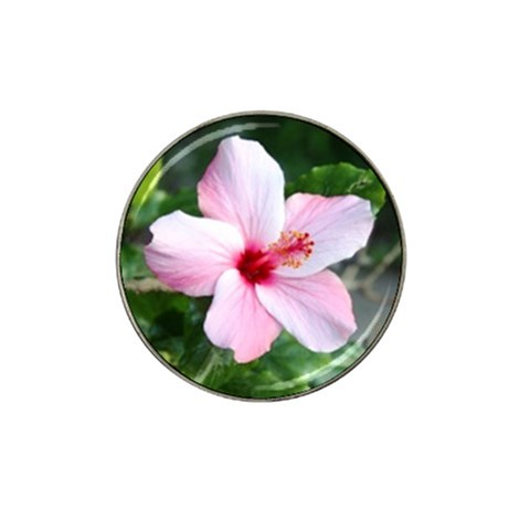 Very Pink Flower  Hat Clip Ball Marker (4 pack) from ArtsNow.com Front